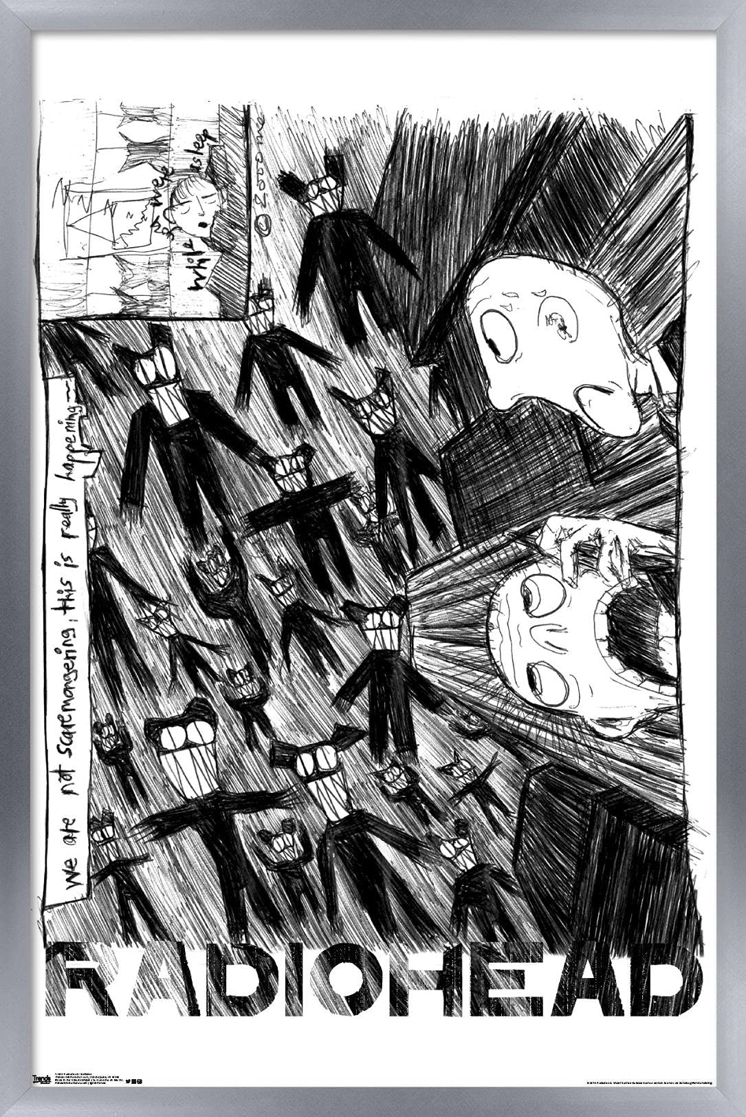 Radiohead - Scribble Wall Poster : Amazon.ca: Musical Instruments